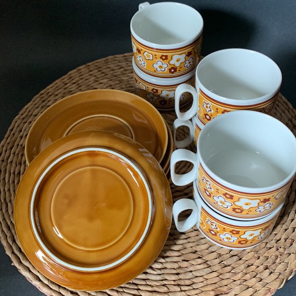 TOGNANA - Vintage Italian Coffee Cup Set (6 cups & saucers) - Picture 4 of 4